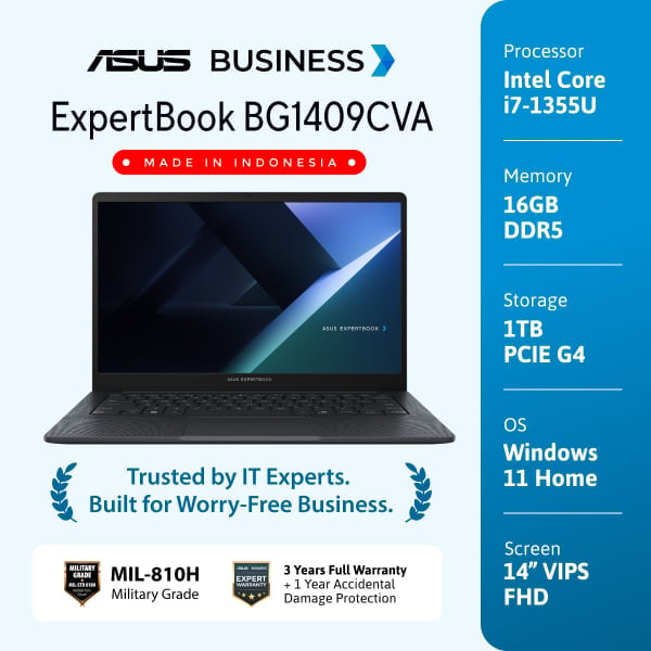 ASUS EXPERTBOOK BG1409CVA i7-1355U/16GB DDR5/1TB SSD/Win Home