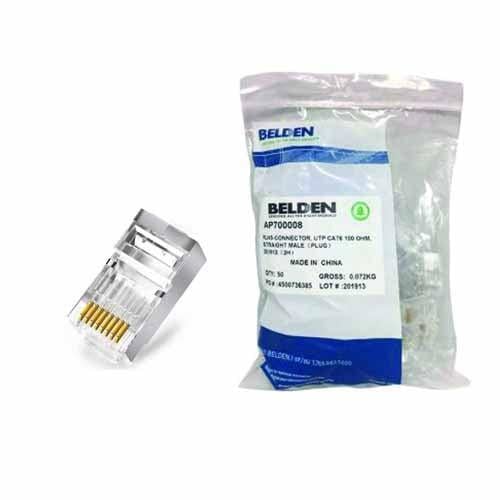 BELDEN CONNECTOR RJ 45 CAT 6 - 50 PCS