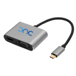 DAC Konverter Tipe C to VGA/HDMI