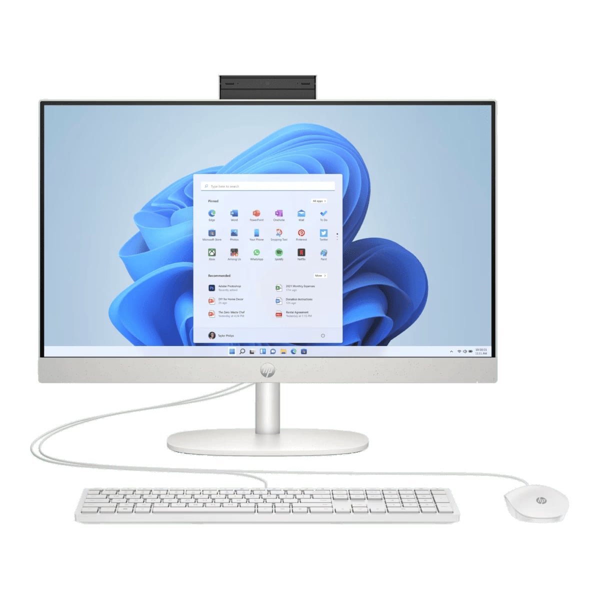 HP AIO 24 i3-1315U 8GB 512GB W11+OHS 23.8 FHD IPS WHT - CR0200D