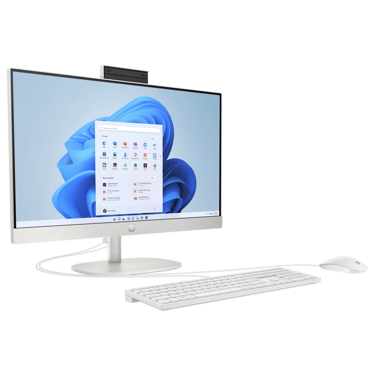 HP AIO 24 i3-1315U 8GB 512GB W11+OHS 23.8 FHD IPS WHT - CR0200D