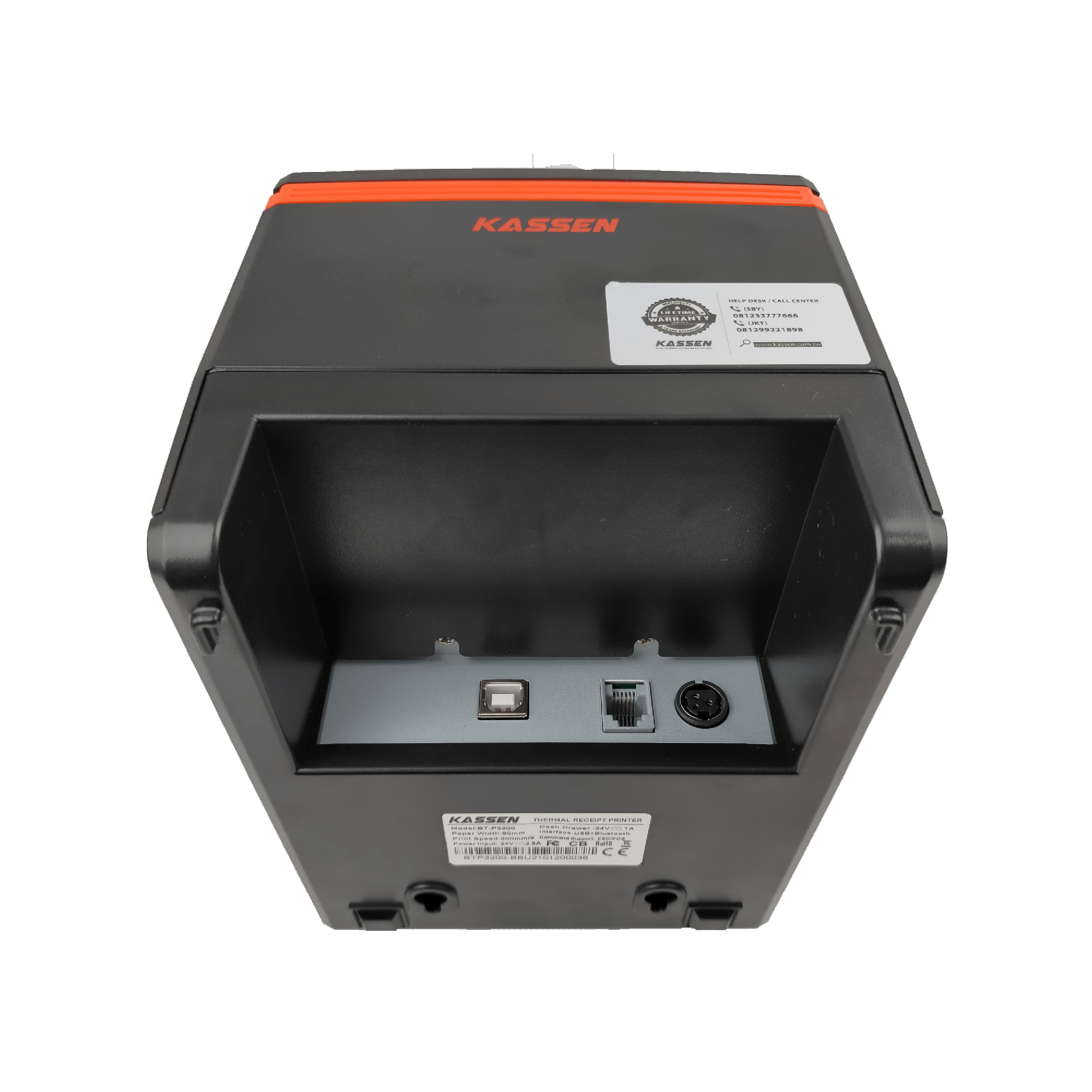 Kassen BT-P3200 Thermal Receipt Printer 80mm USB+Bluetooth