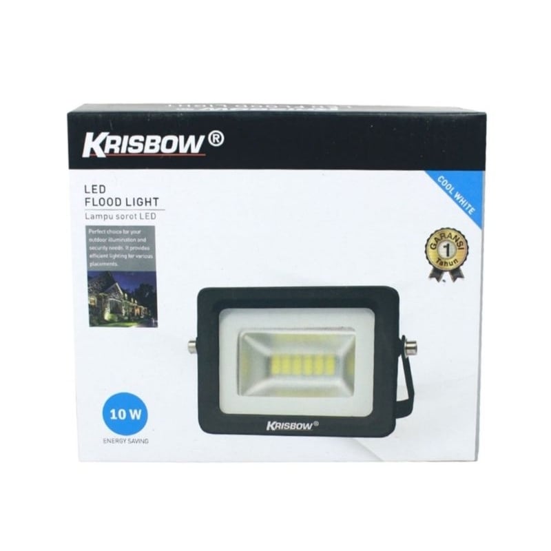 Krisbow Lampu Sorot LED 10W 6000K IP65 - Cool Daylight