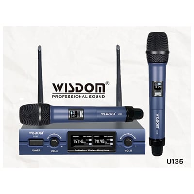 Mic Wireless WISDOM U135 Handheld Microphone