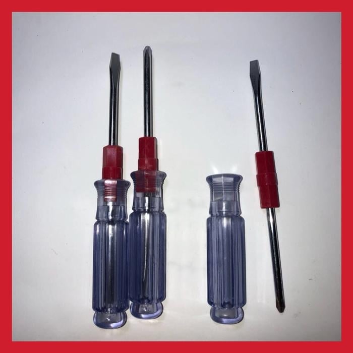 Obeng Cabut Plus Minus Pipih Kembang 2in1