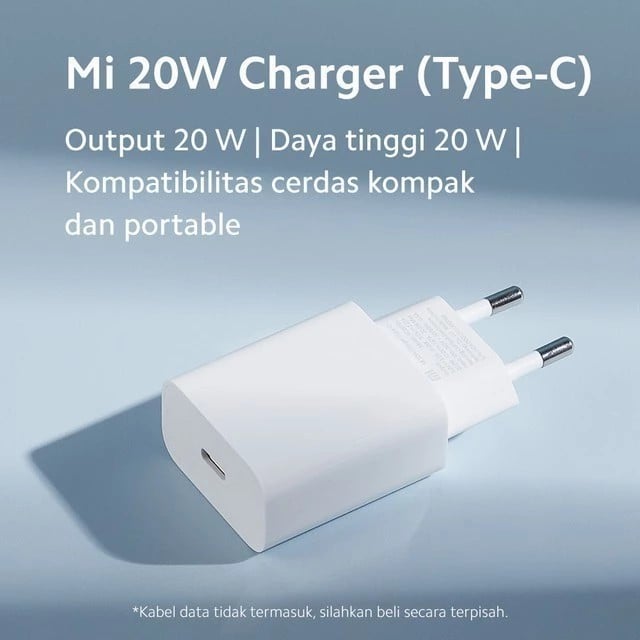 Xiaomi Charger 20W (Type C) Tanpa Kabel